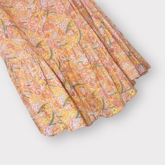 RACHEL ZOE Floral Print Off The Shoulder Drop Waist Dress Size Medium - Picture 2 of 8